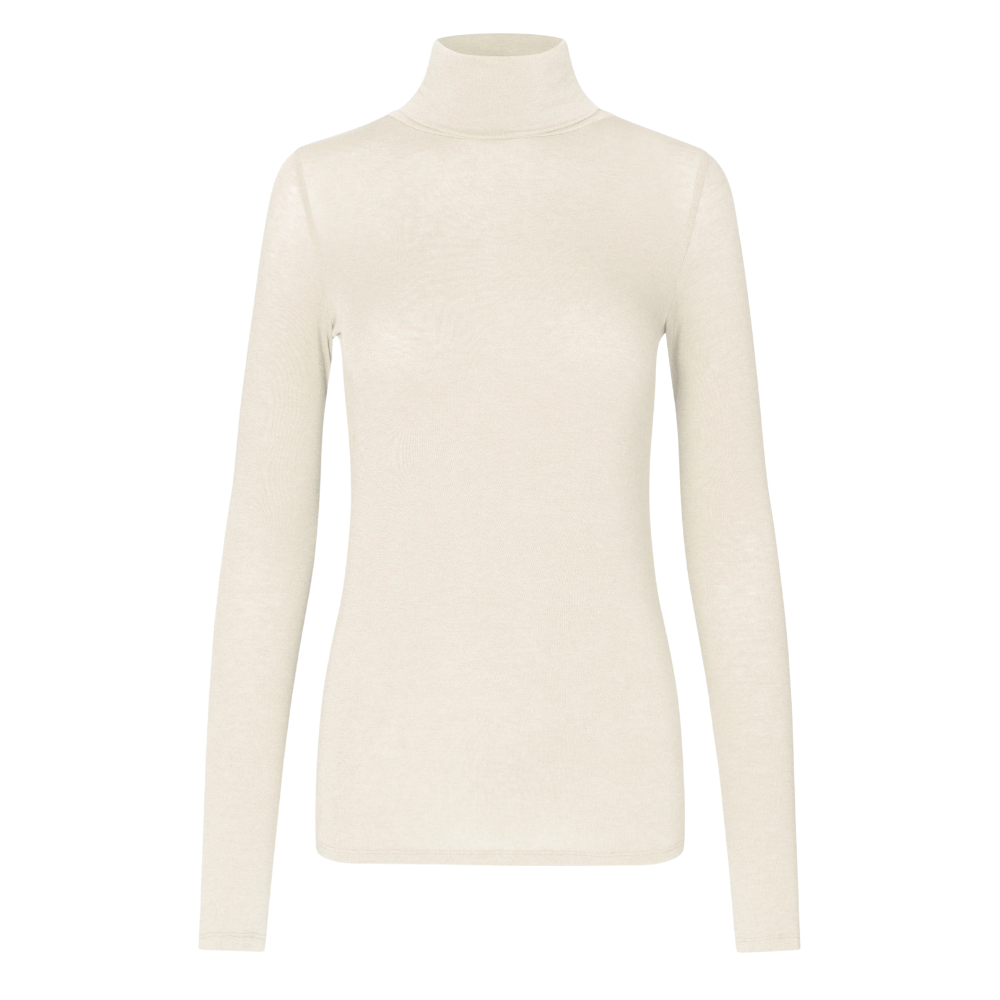 Matima T-Neck langærmet t-shirt - Off white